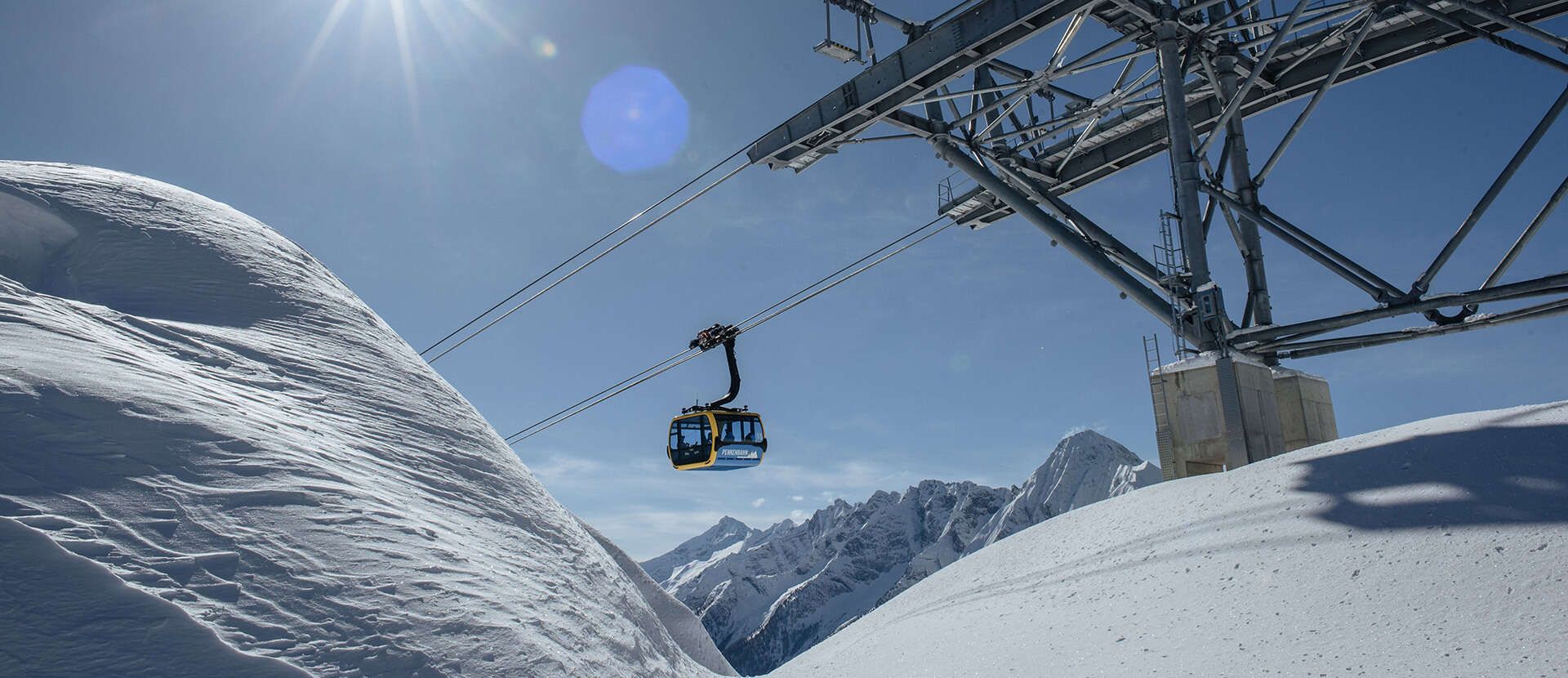 Liftanlage im Zillertal im Skigebiet